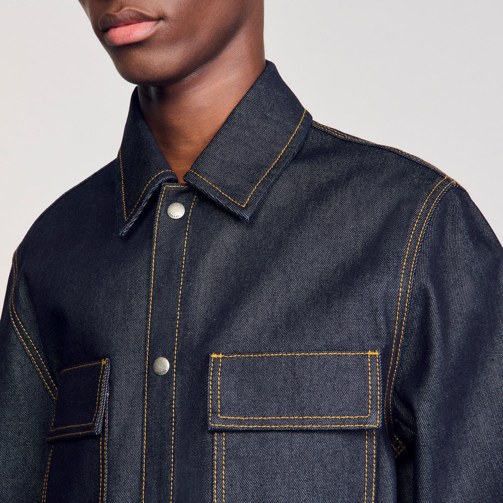 Sandro / Denim oversized shirt Raw-Denim