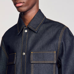 Sandro / Denim oversized shirt Raw-Denim