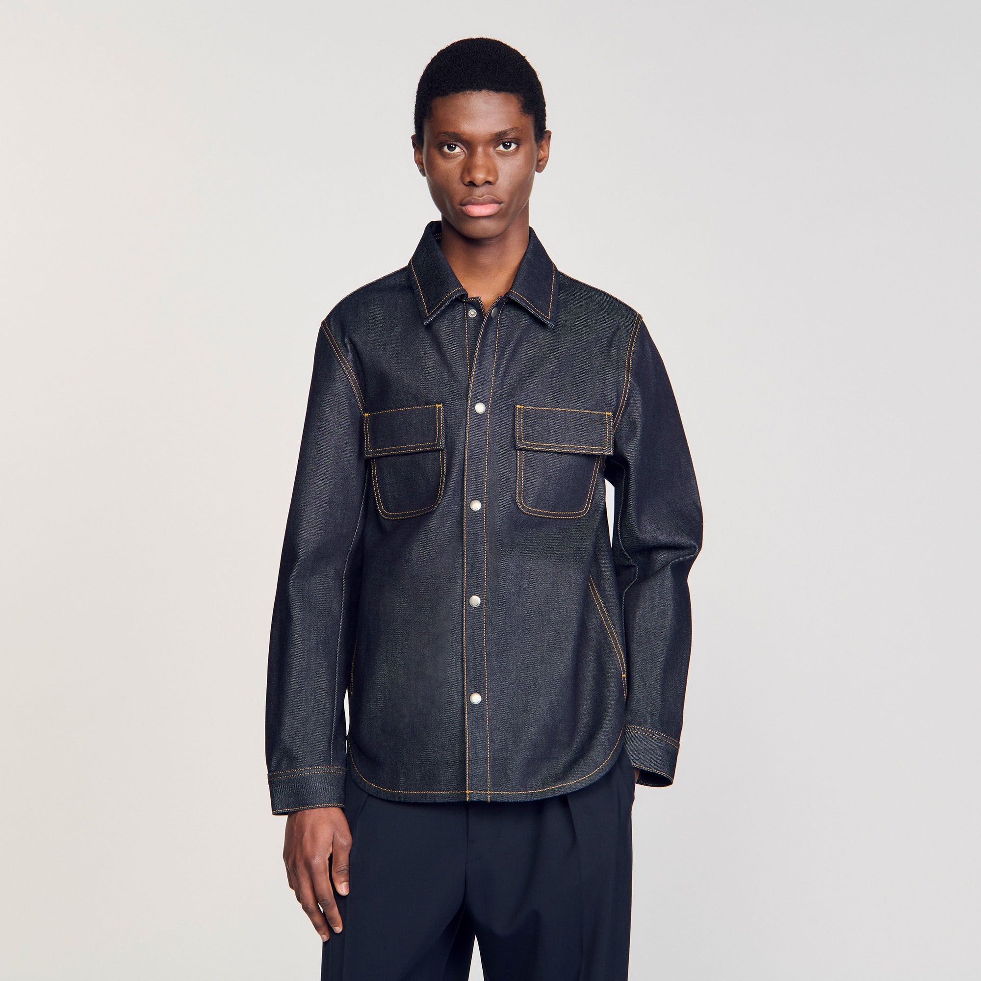 Sandro / Denim oversized shirt Raw-Denim