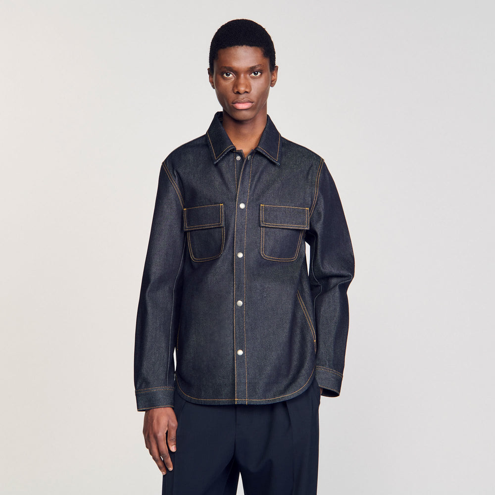 Sandro / Denim oversized shirt Raw-Denim