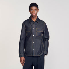 Sandro / Denim oversized shirt Raw-Denim