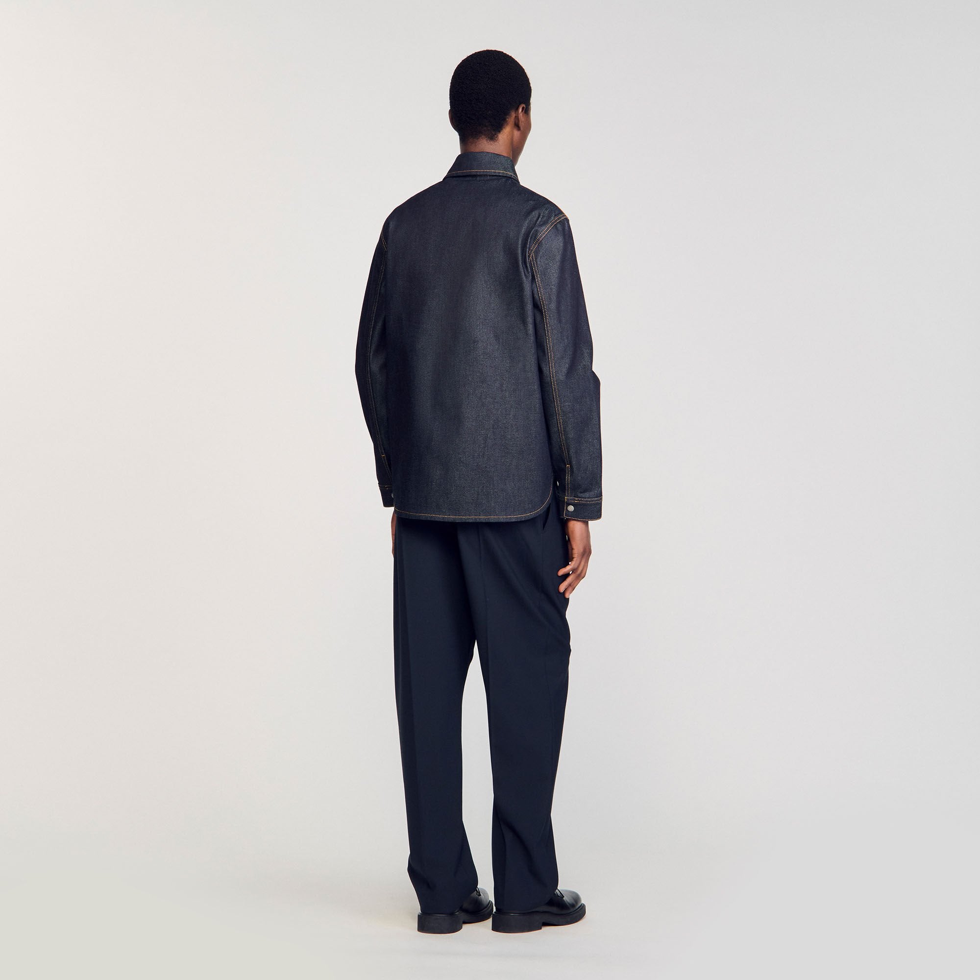 Sandro / Denim oversized shirt Raw-Denim