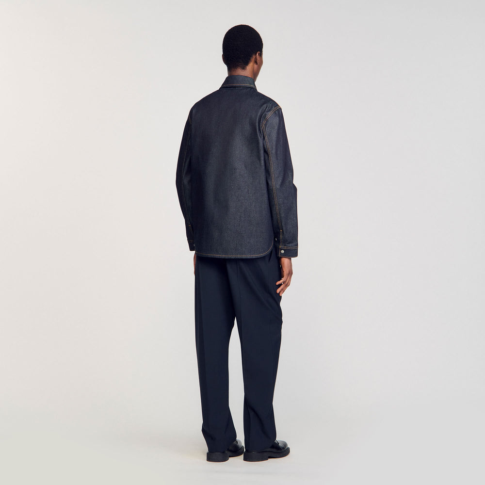 Sandro / Denim oversized shirt Raw-Denim
