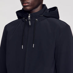 Sandro / Zip-up hooded jacket Navy Blue