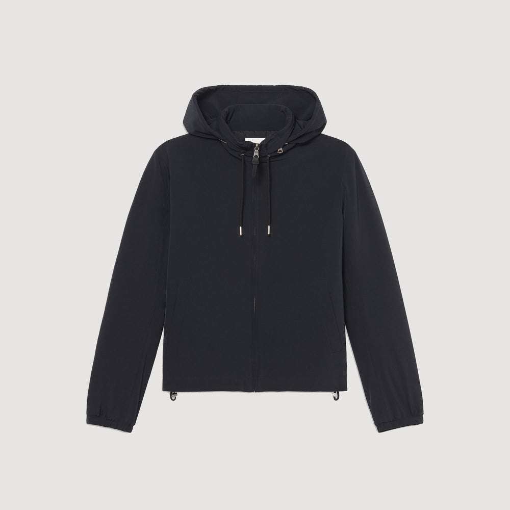 Sandro / Zip-up hooded jacket Navy Blue