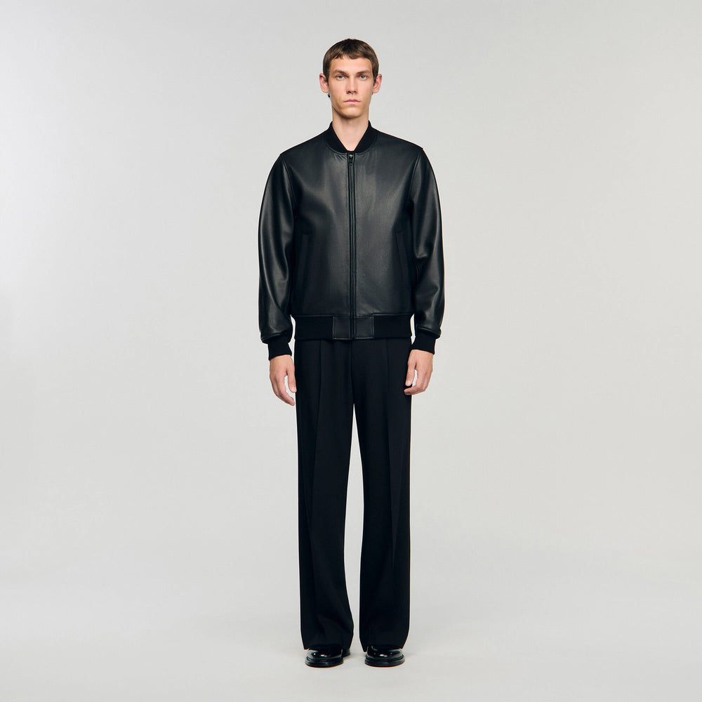 Sandro / Leather jacket Black