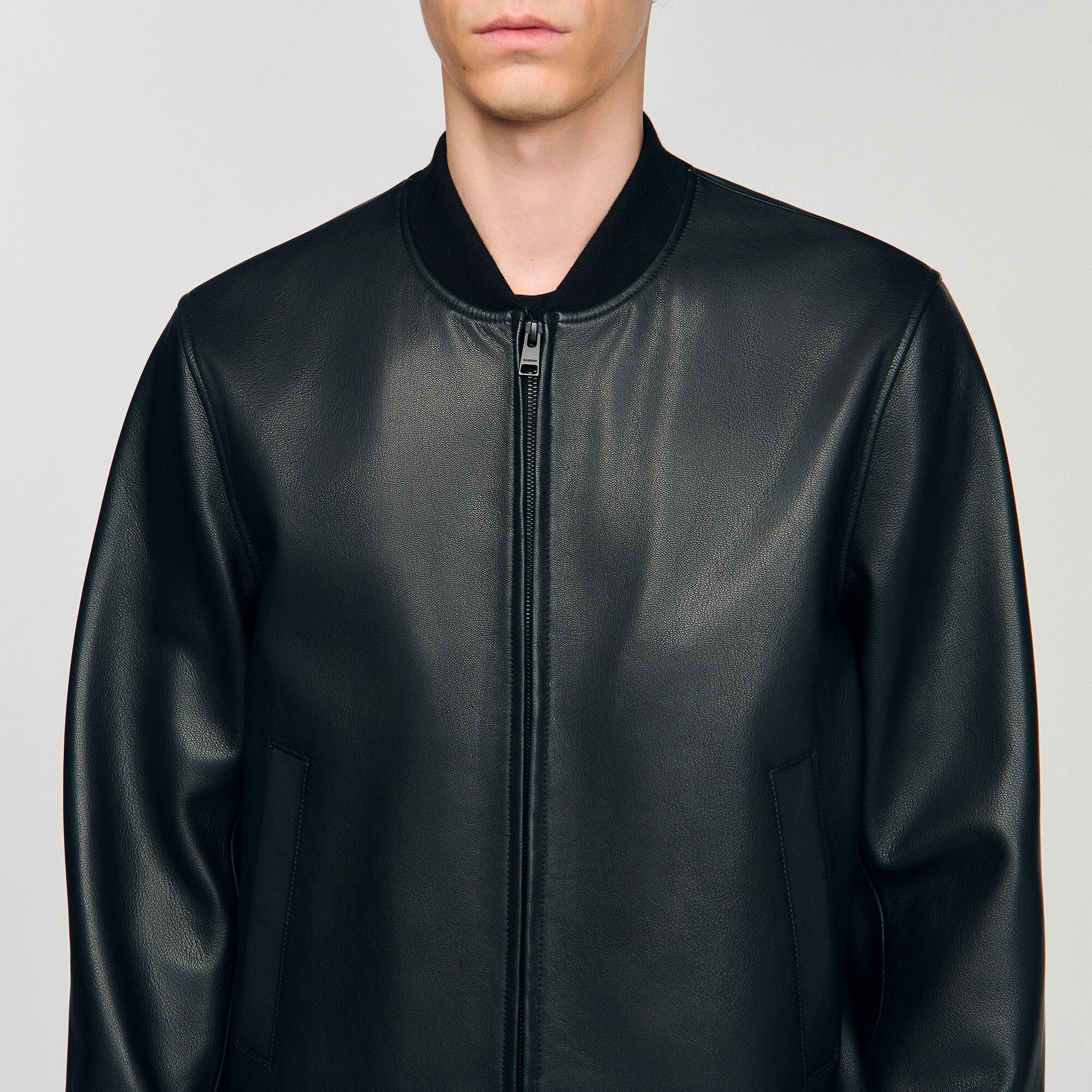 Sandro / Leather jacket Black