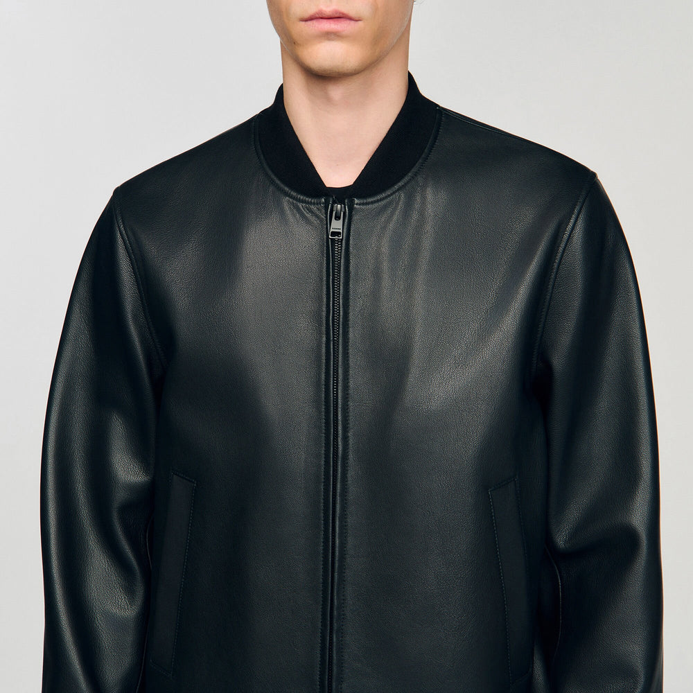 Sandro / Leather jacket Black