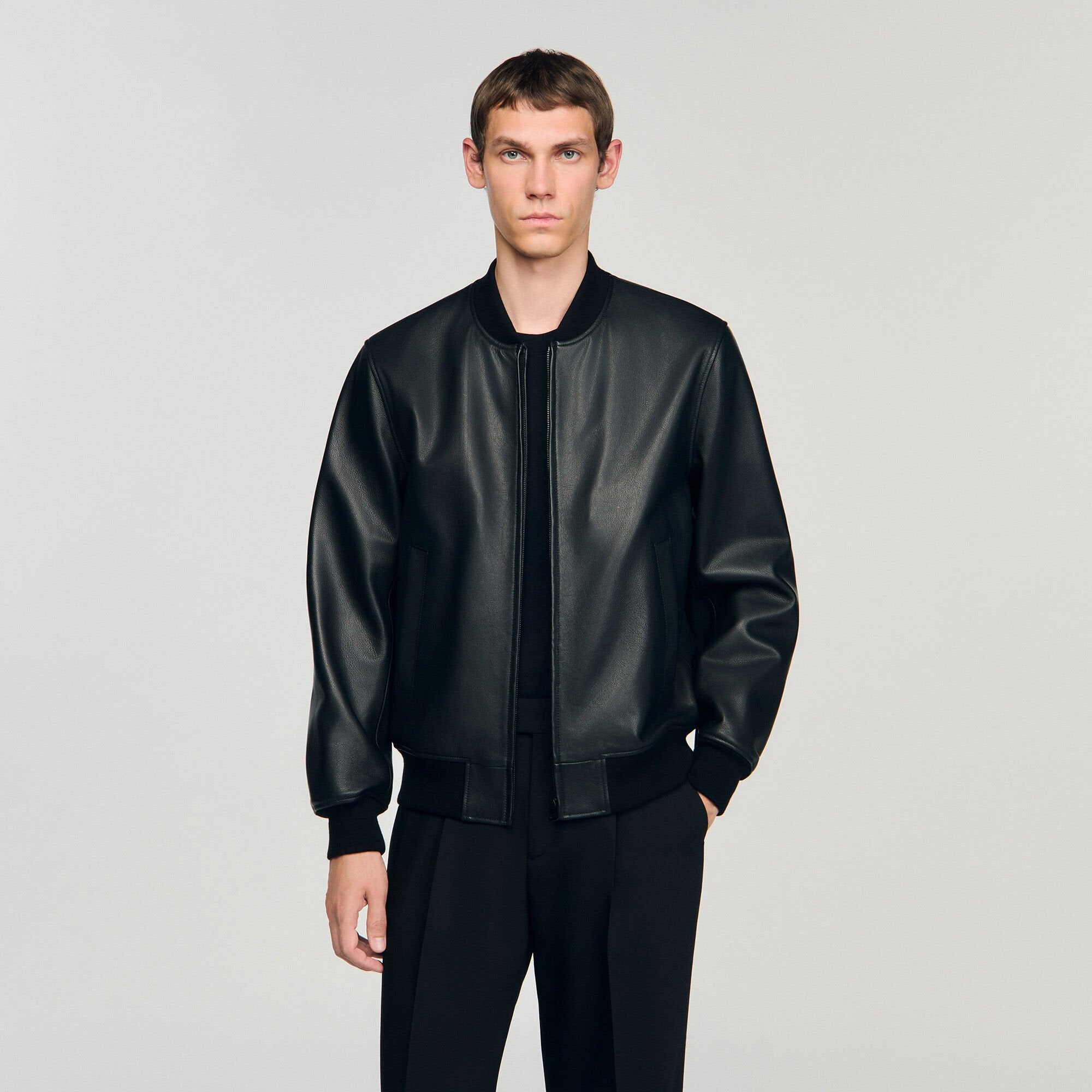 Sandro / Leather jacket Black