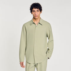 Sandro / Long-sleeved jersey shirt Light Kaki.