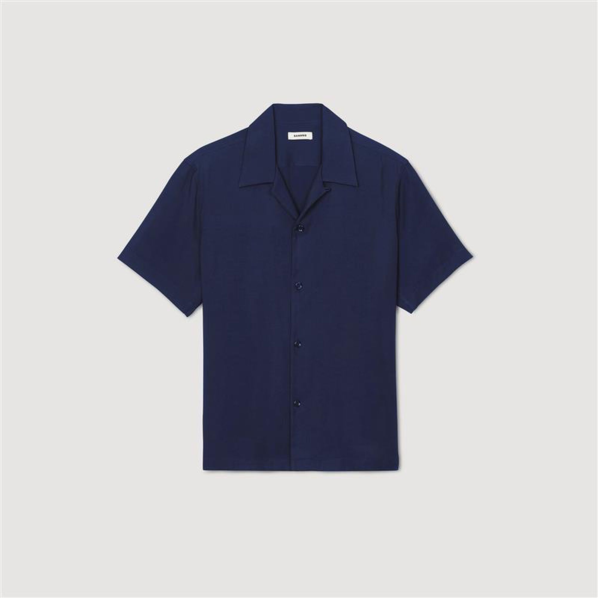 Sandro / Shark collar shirt Midnight Blue