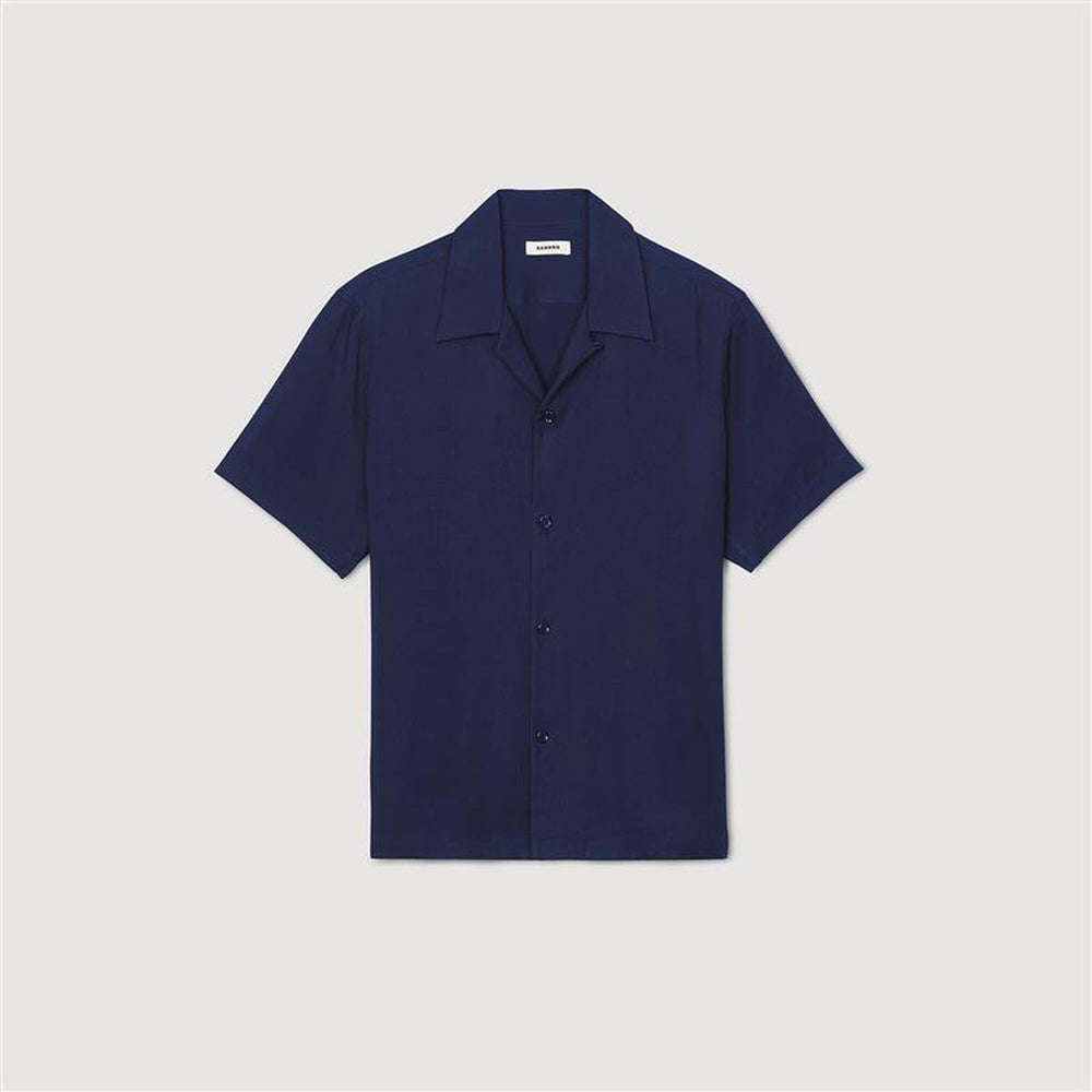 Sandro / Shark collar shirt Midnight Blue