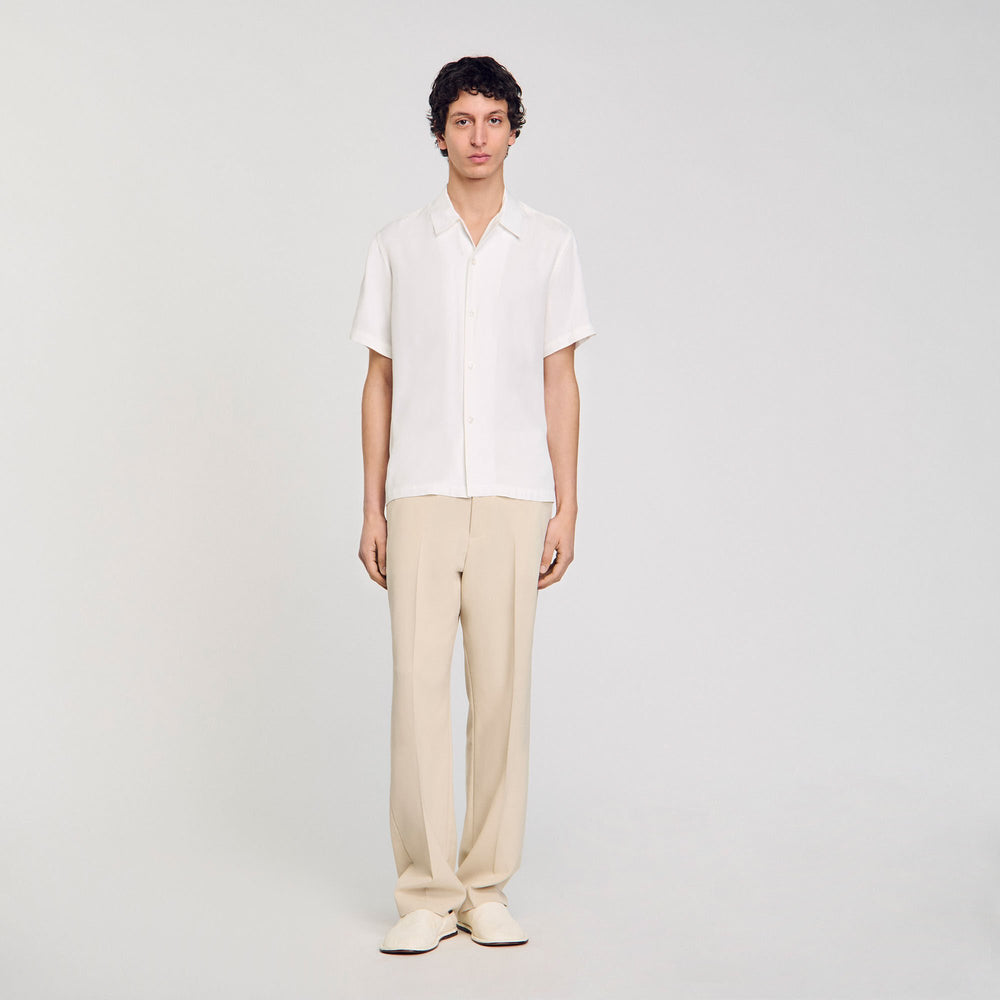 Sandro / Shark collar shirt Optic White