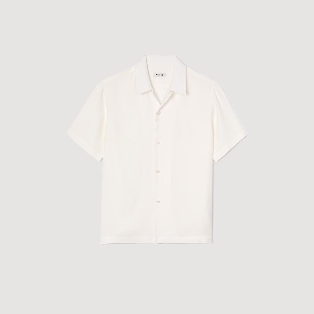 Sandro / Shark collar shirt Optic White