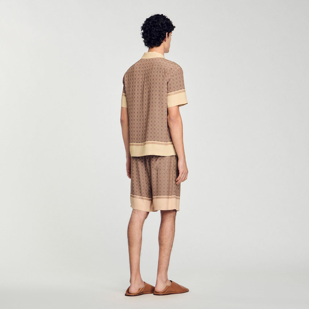 Sandro / Short-sleeved patterned shirt Hazel