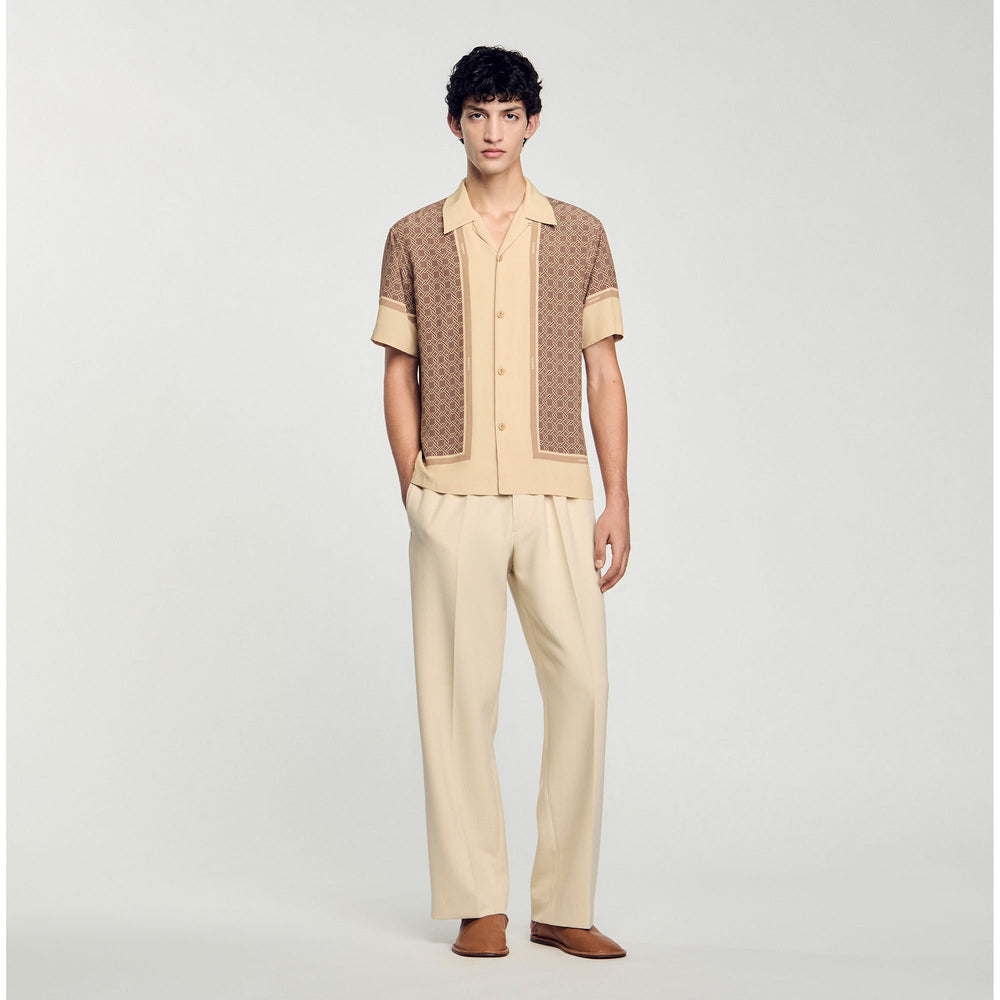 Sandro / Short-sleeved patterned shirt Hazel