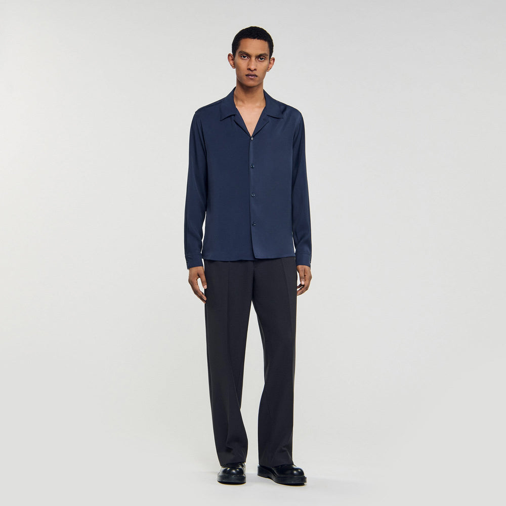 Sandro / Flowy shirt Navy Blue