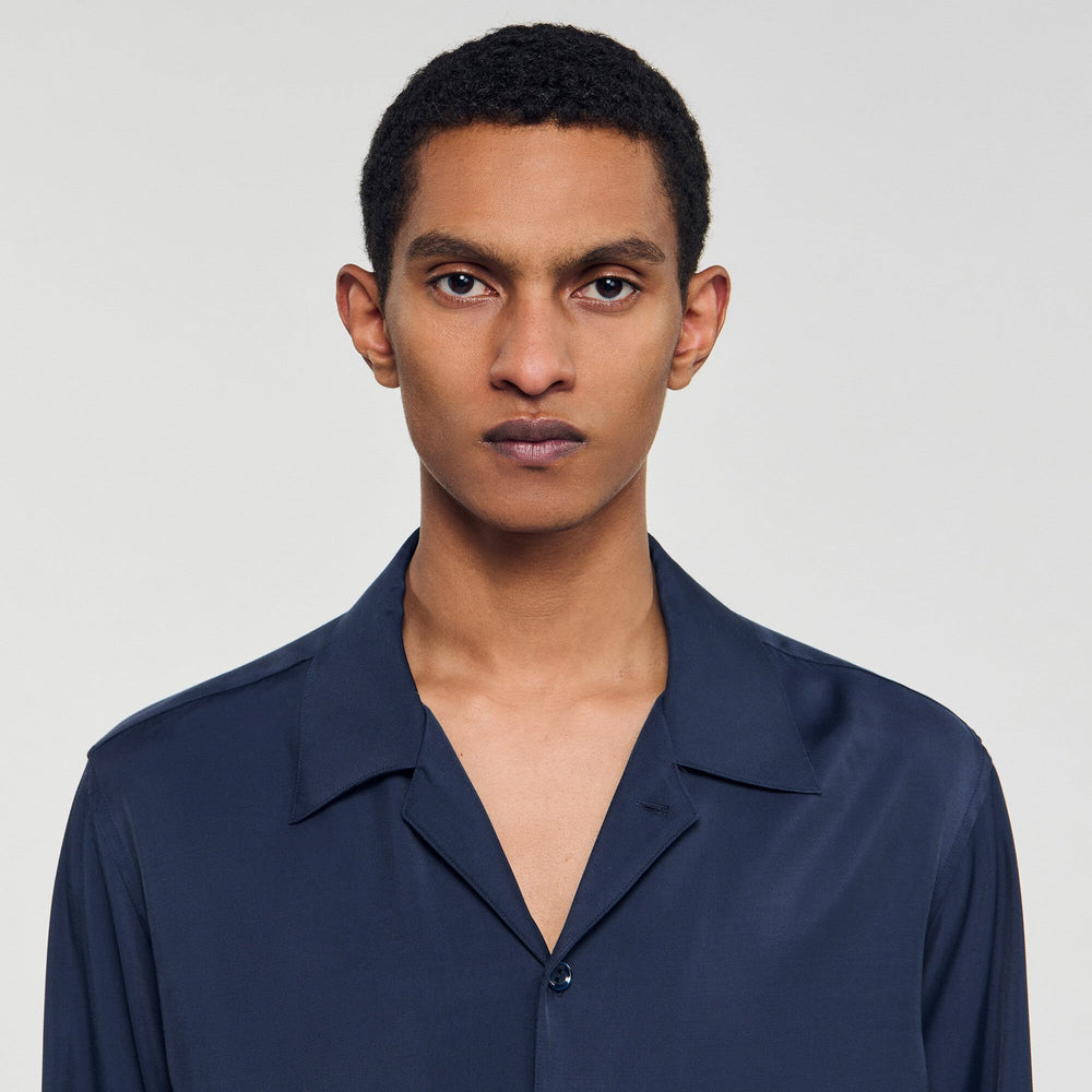 Sandro / Flowy shirt Navy Blue
