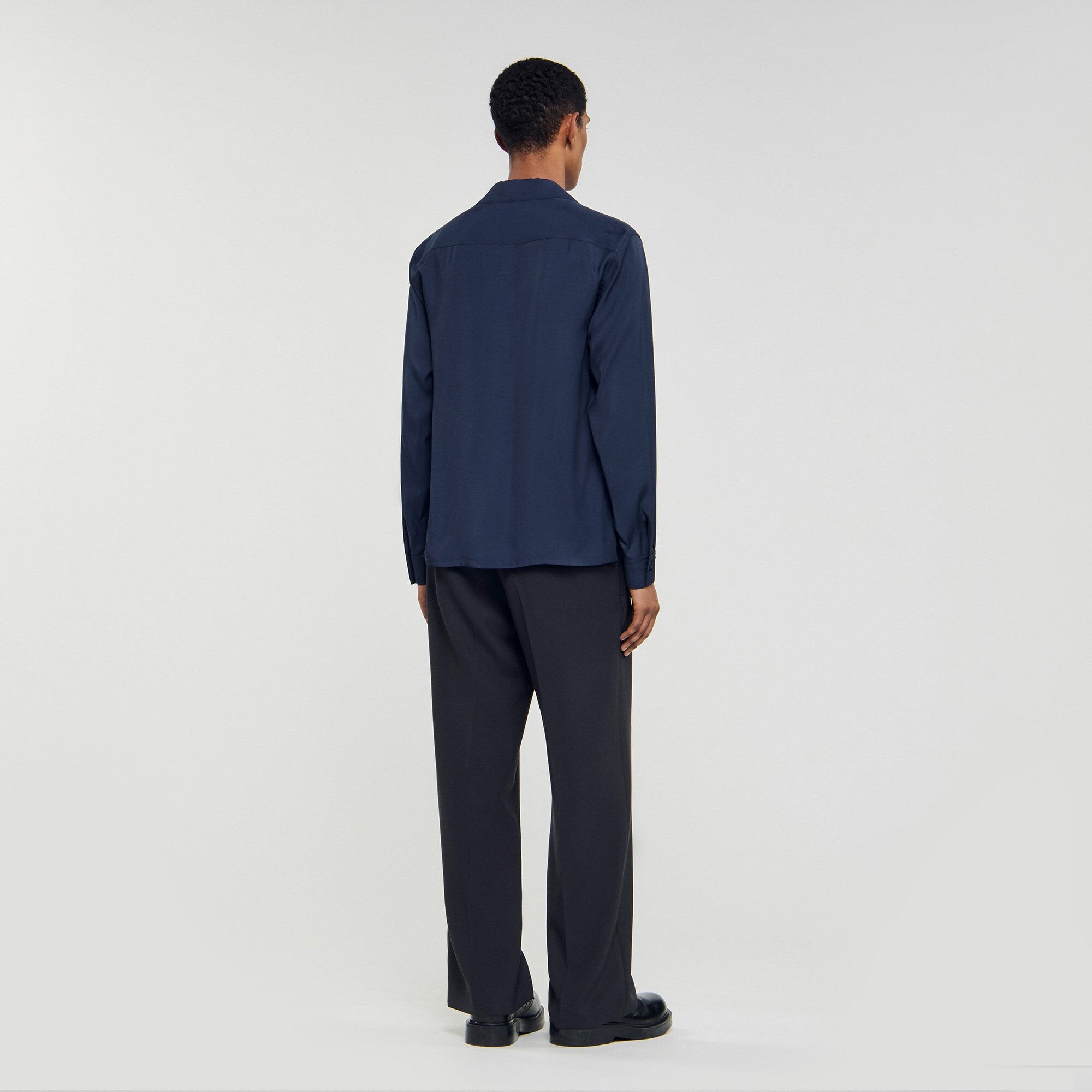 Sandro / Flowy shirt Navy Blue