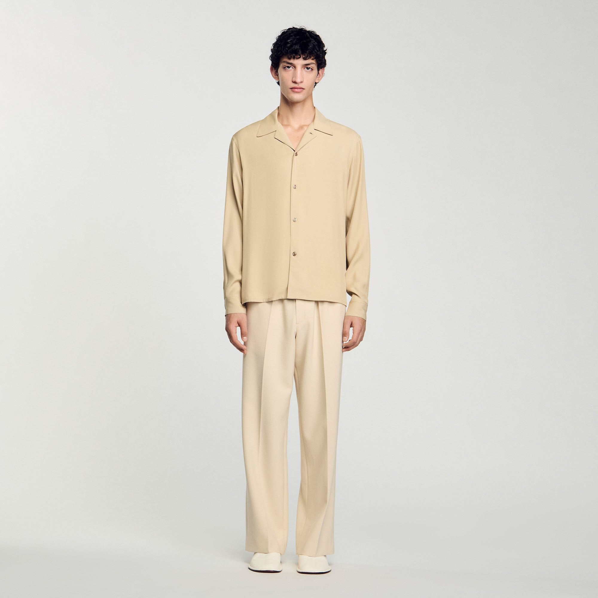 Sandro / Flowy shirt Sand.