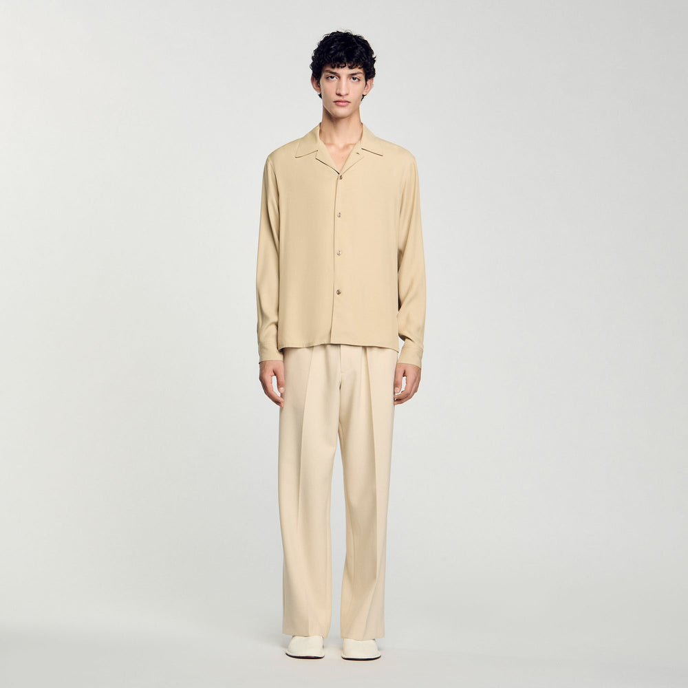 Sandro / Flowy shirt Sand.