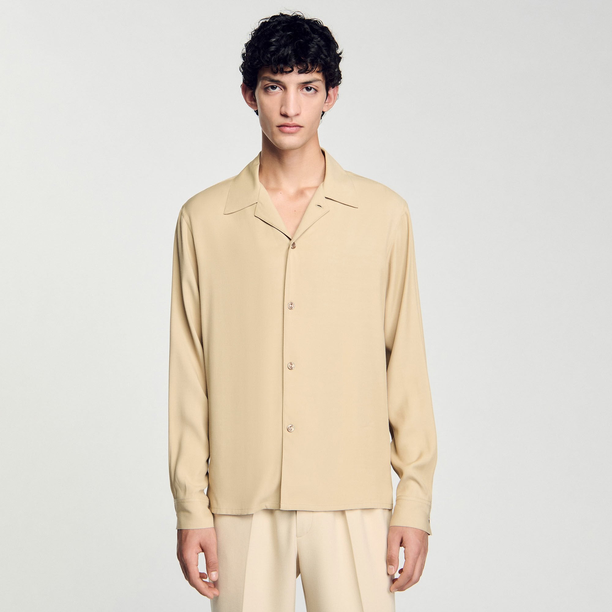 Sandro / Flowy shirt Sand.