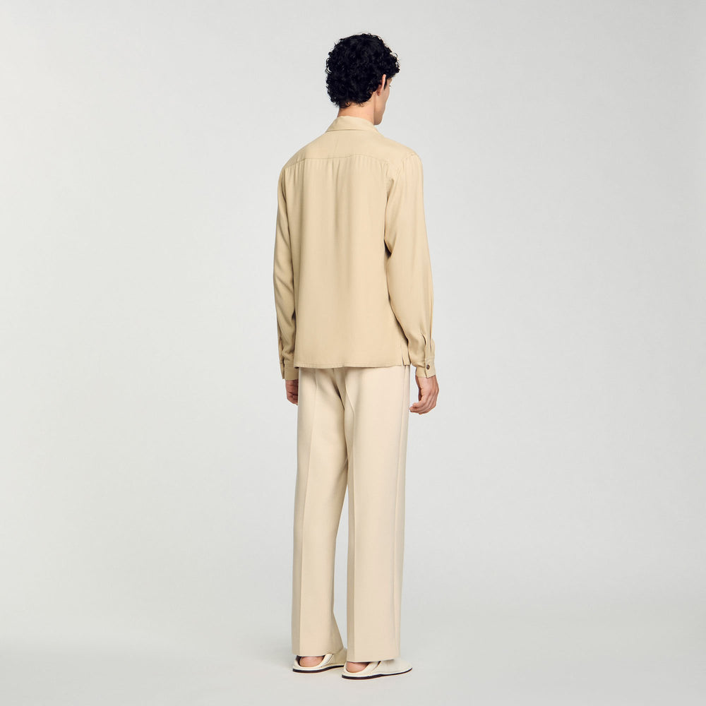 Sandro / Flowy shirt Sand.