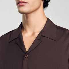 Sandro / Flowy shirt Moka.