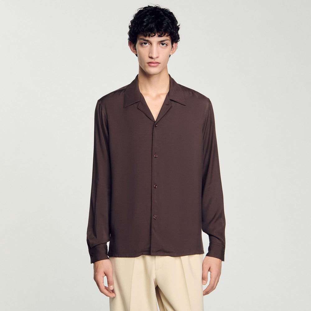 Sandro / Flowy shirt Moka.