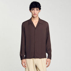 Sandro / Flowy shirt Moka.