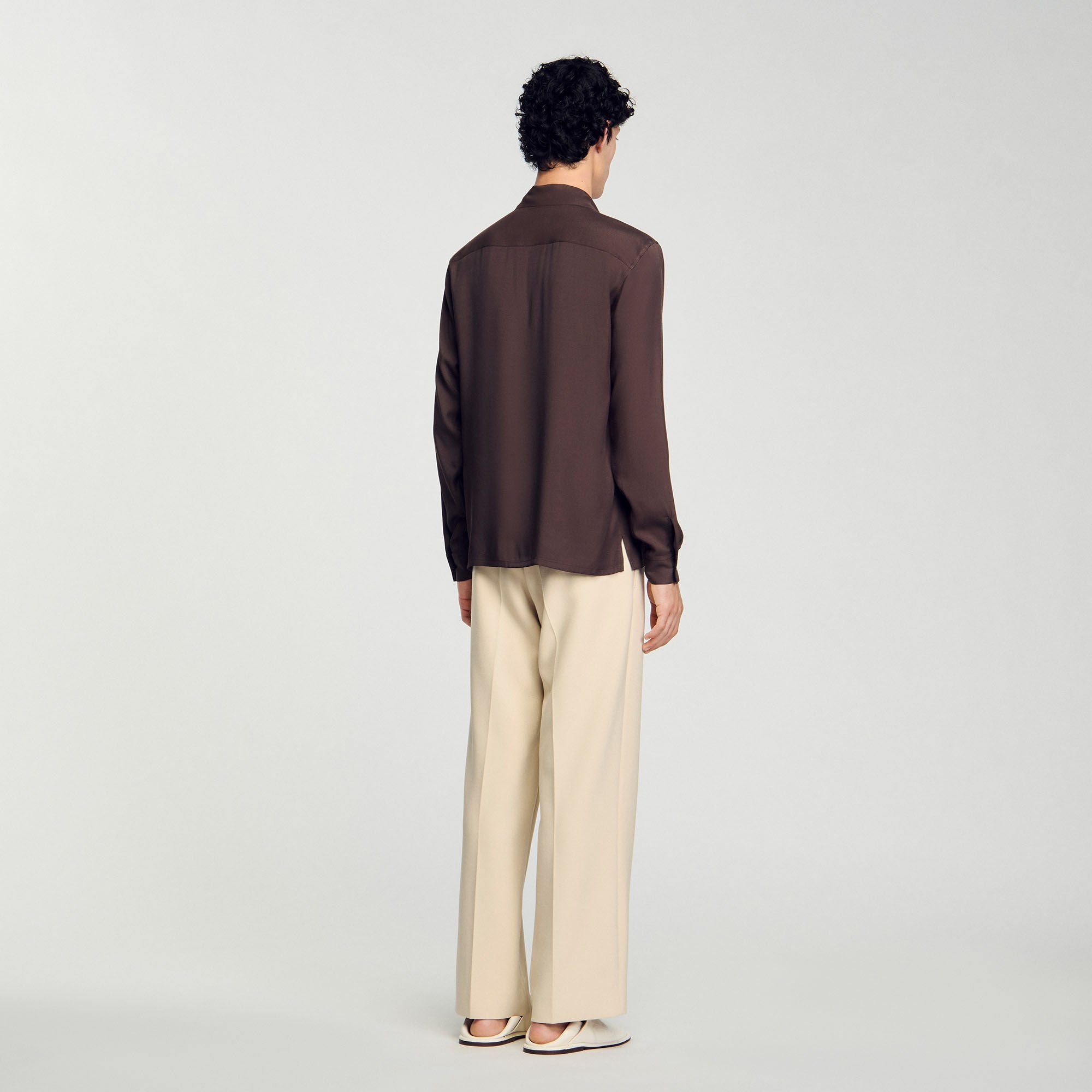 Sandro / Flowy shirt Moka.