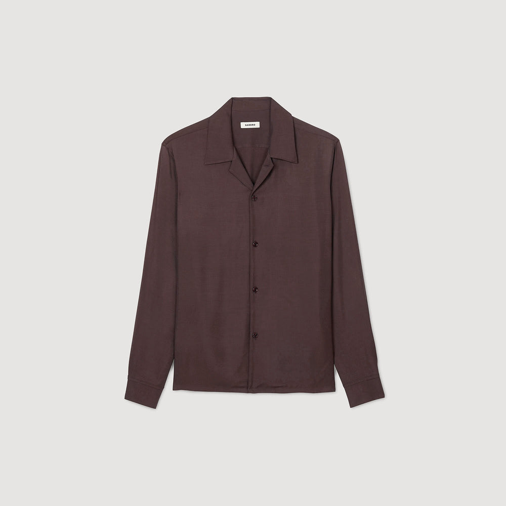Sandro / Flowy shirt Moka.