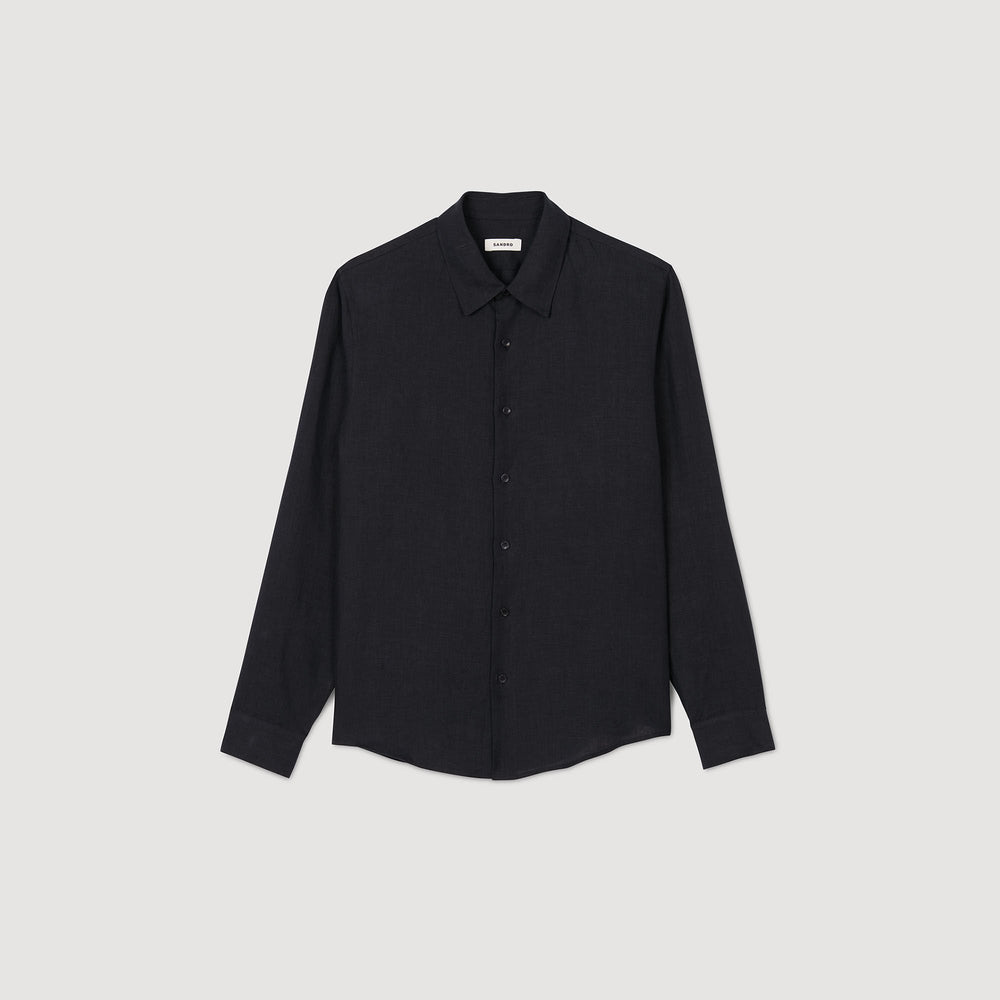 Sandro / Linen shirt Navy Blue
