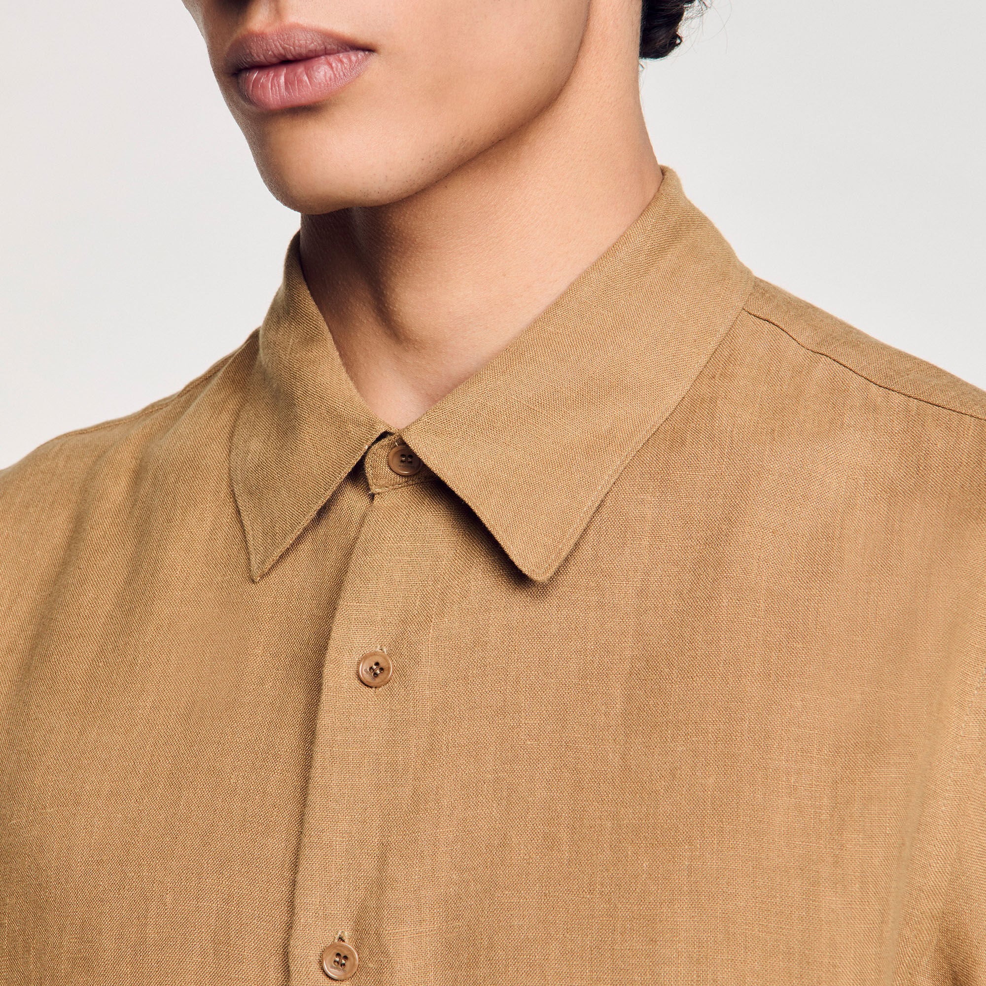 Sandro / Linen shirt Dark Sand
