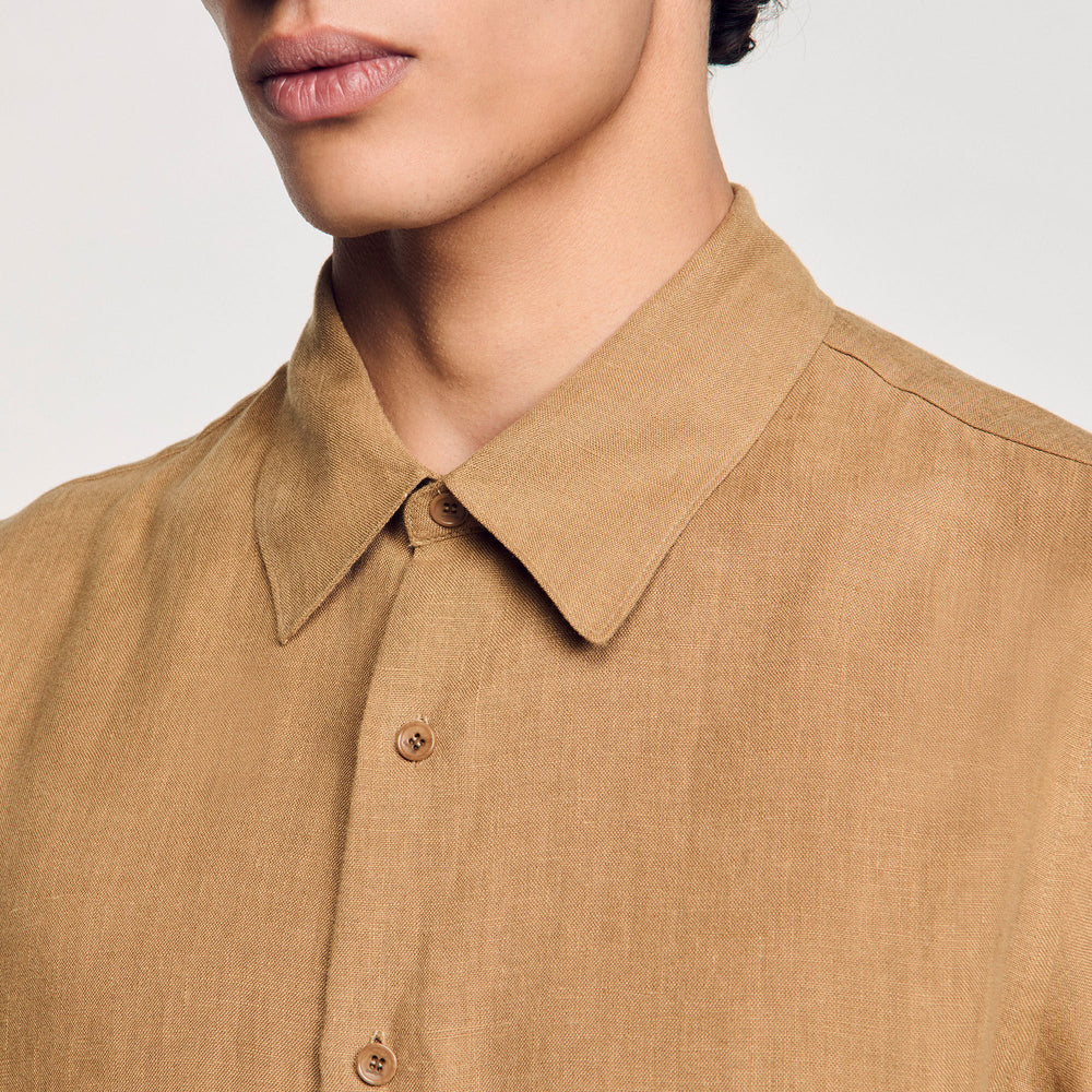 Sandro / Linen shirt Dark Sand