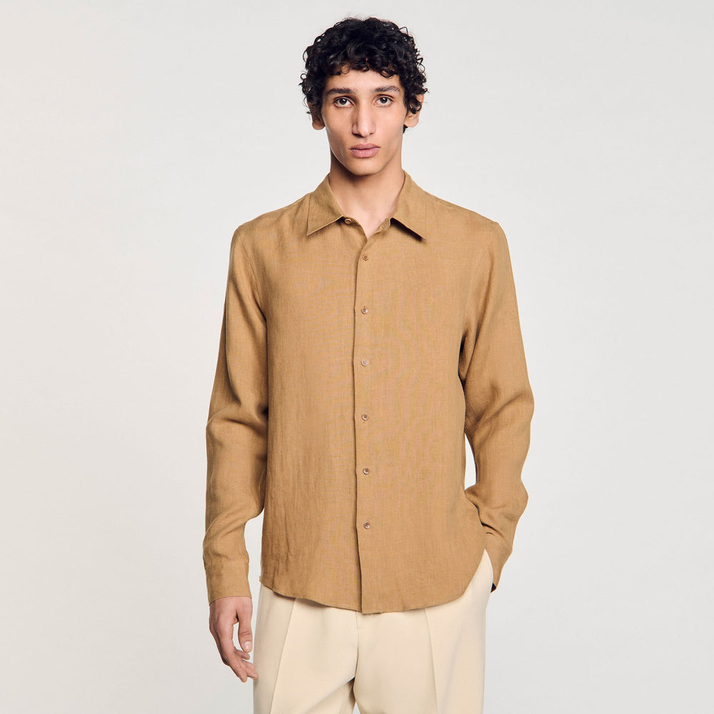 Sandro / Linen shirt Dark Sand