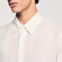 Sandro / Linen shirt Ivory.