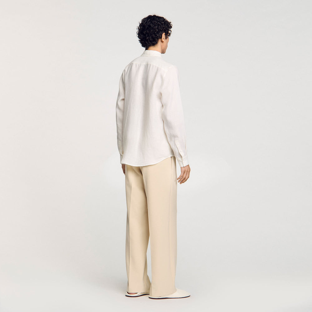 Sandro / Linen shirt Ivory.