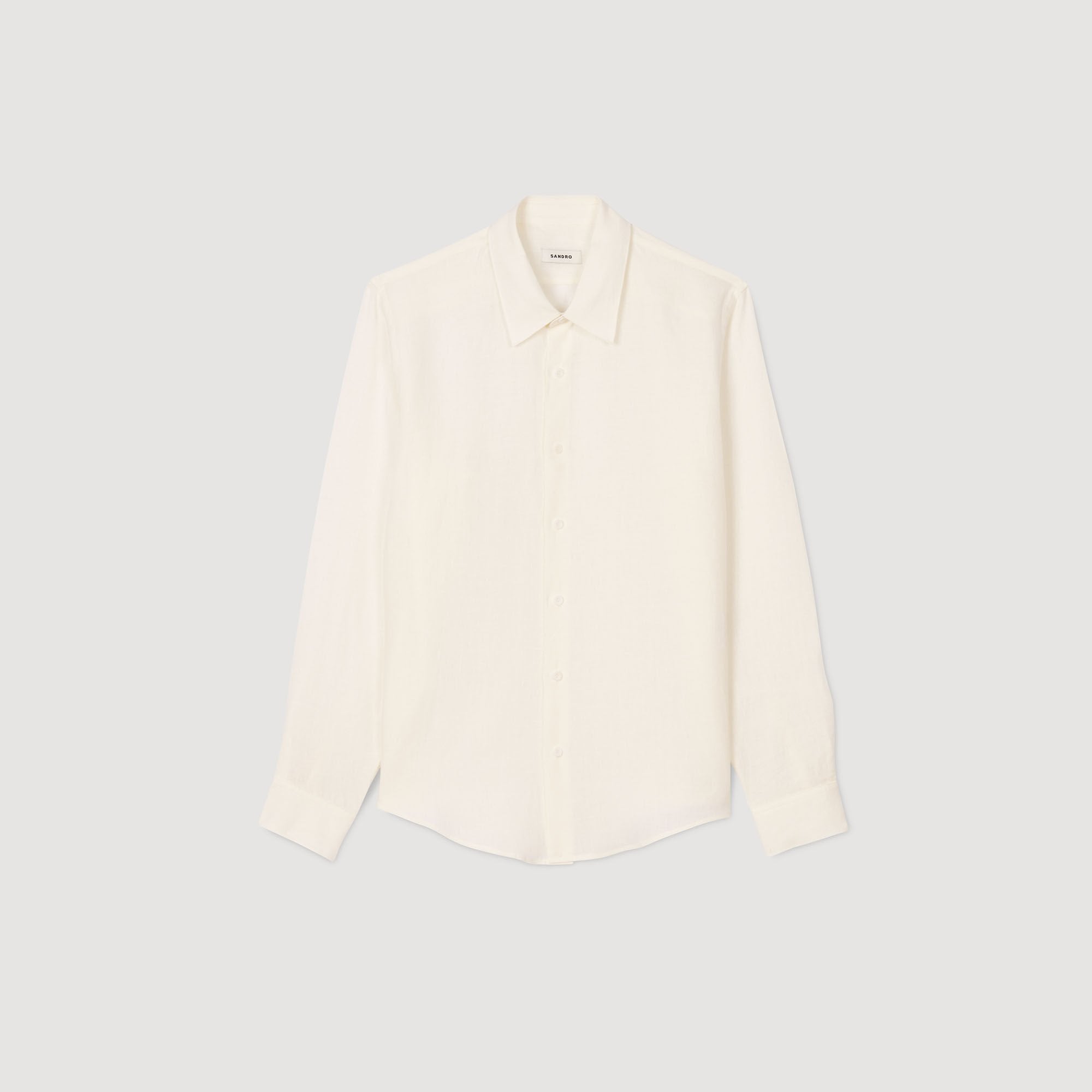 Sandro / Linen shirt Ivory.