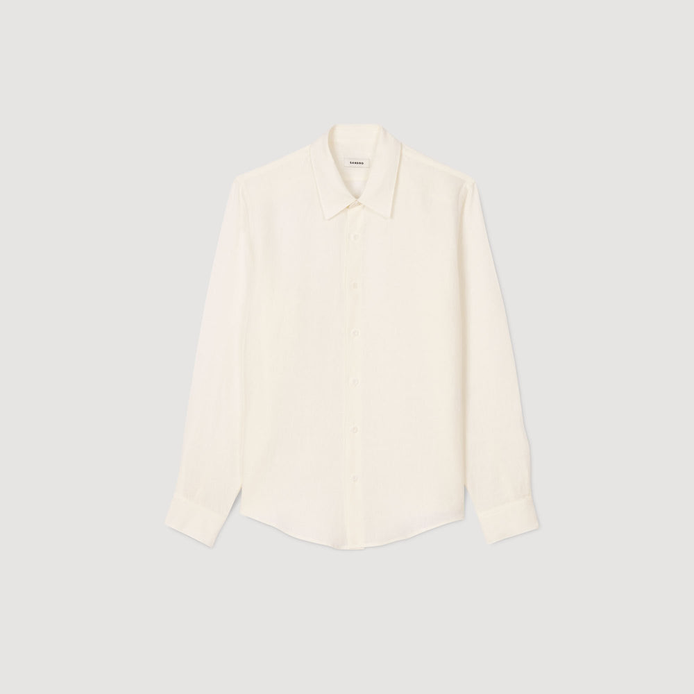 Sandro / Linen shirt Ivory.