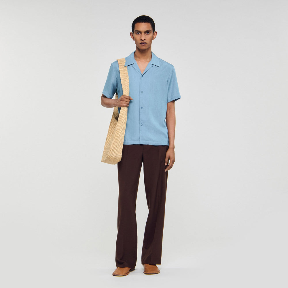 Sandro / Short-sleeved shirt Chambray