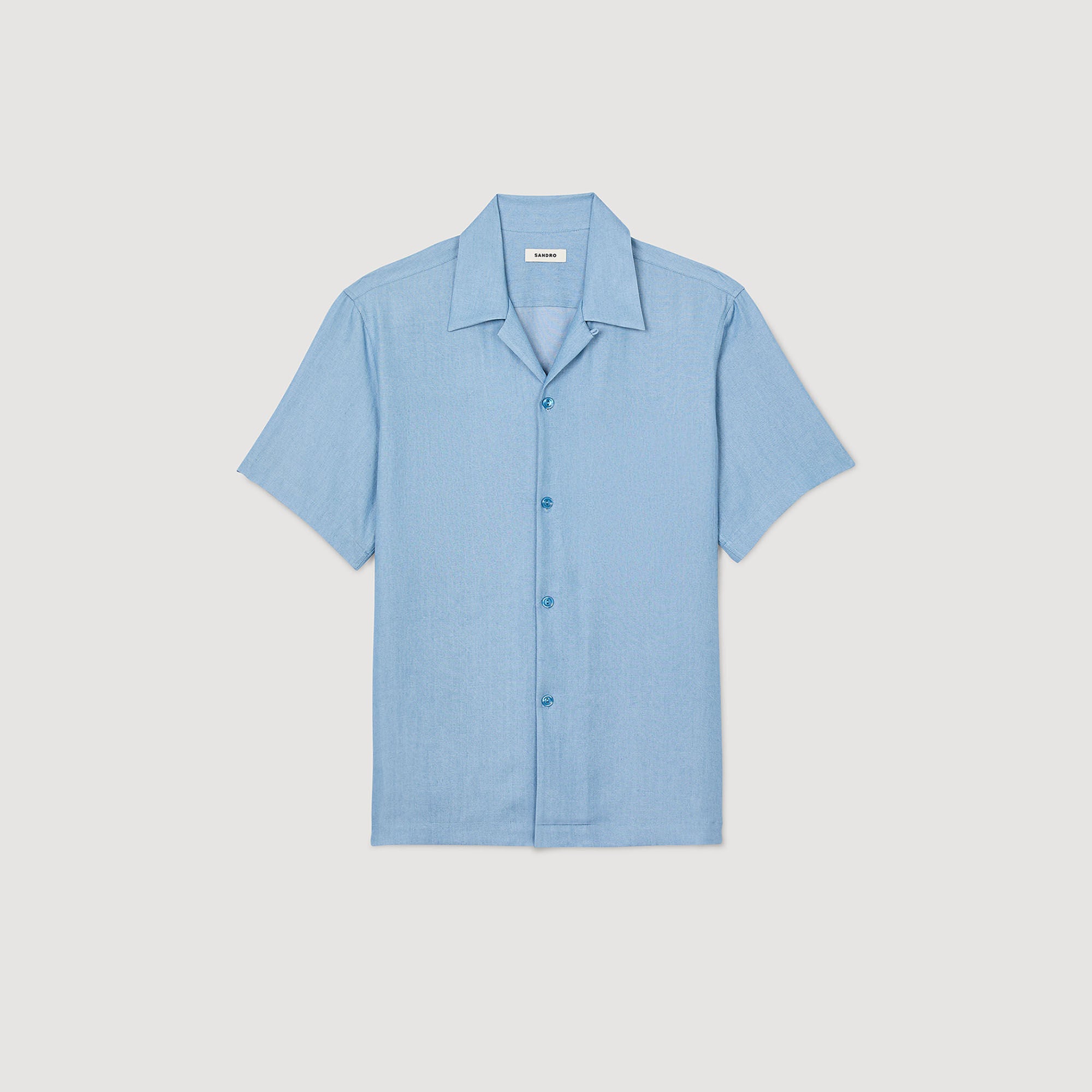 Sandro / Short-sleeved shirt Chambray