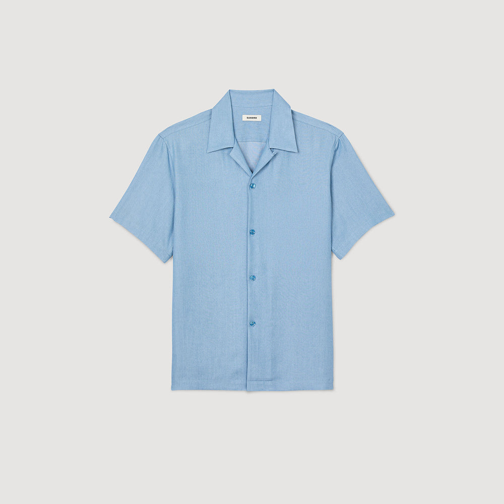 Sandro / Short-sleeved shirt Chambray