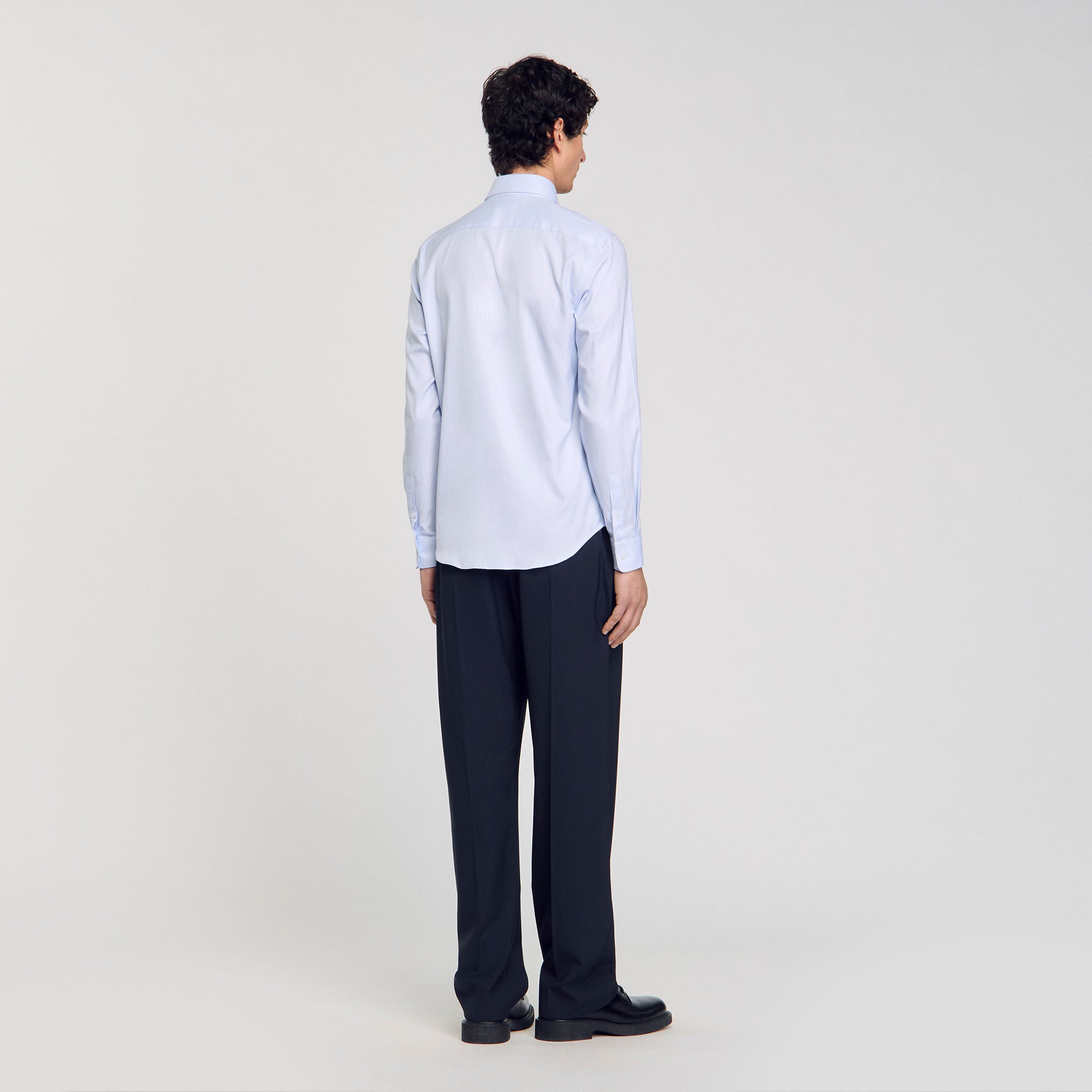 Sandro / Cross patch shirt Blue Sky