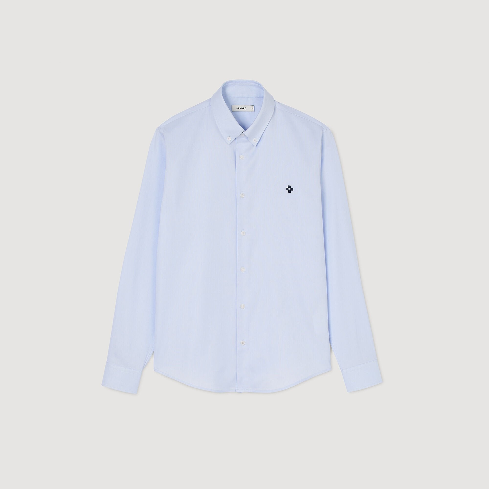 Sandro / Cross patch shirt Blue Sky