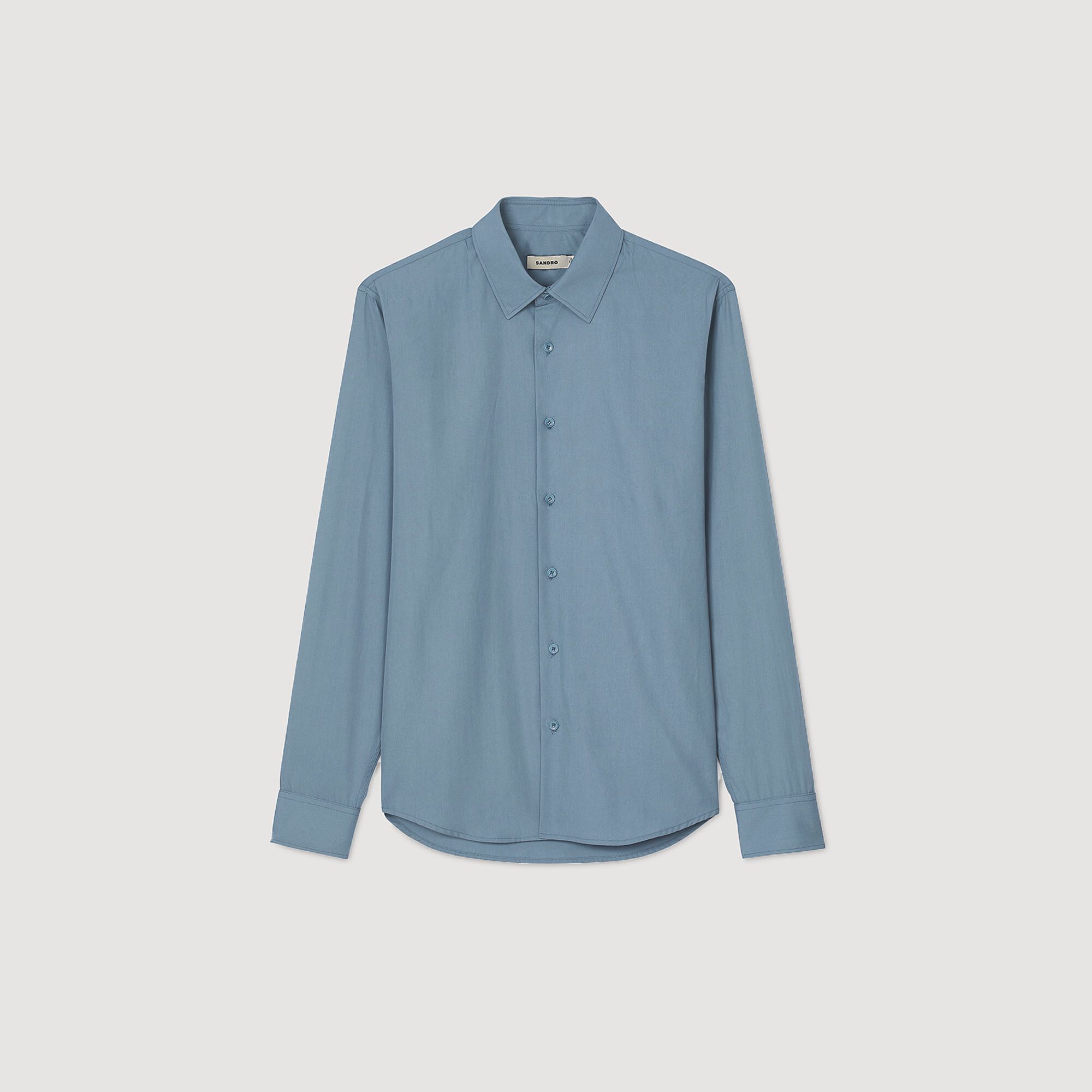 Sandro / Plain shirt Thunderstorm Blue
