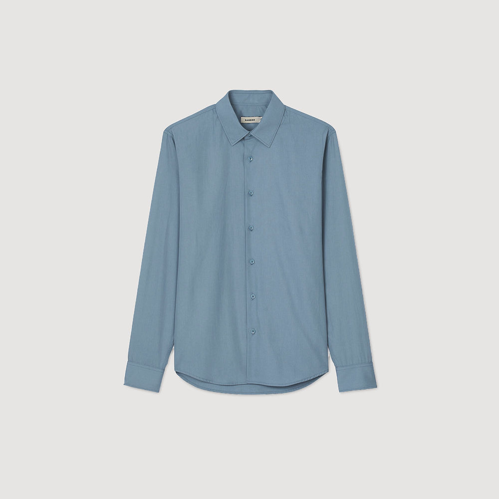 Sandro / Plain shirt Thunderstorm Blue