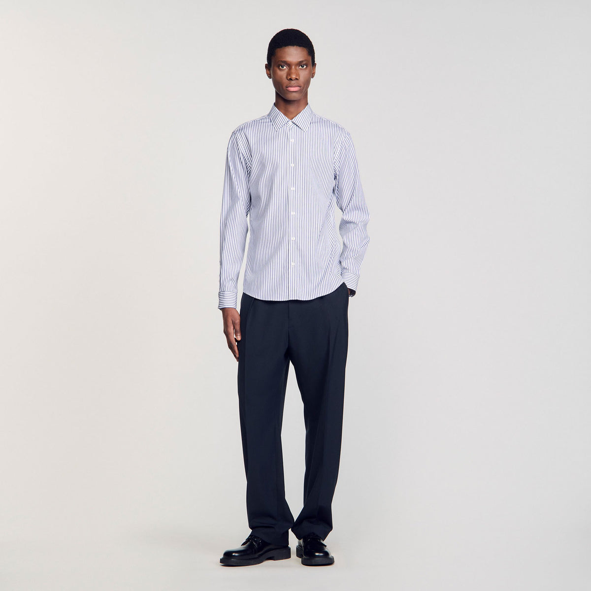 Sandro / Striped shirt Midnight Blue