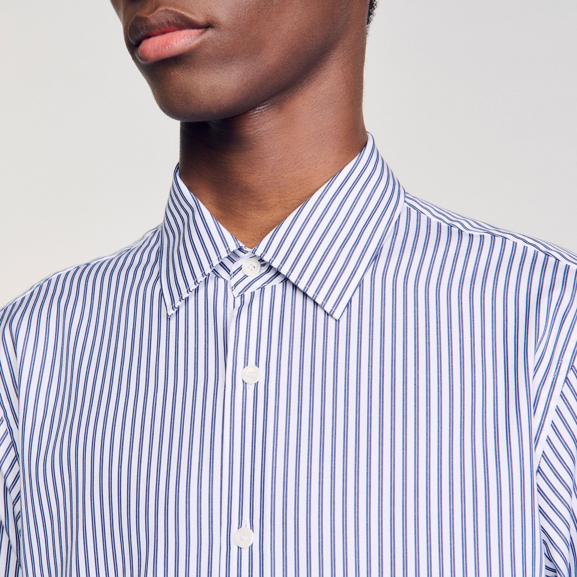 Sandro / Striped shirt Midnight Blue