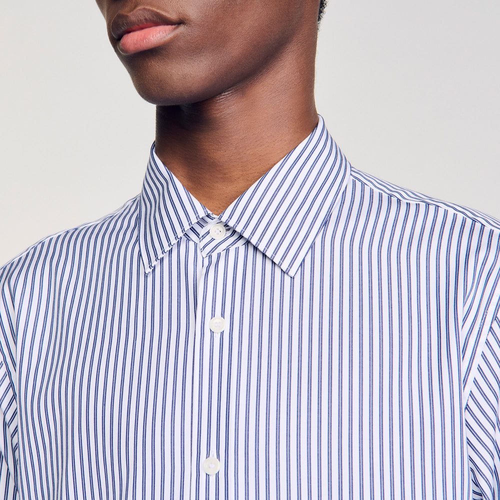 Sandro / Striped shirt Midnight Blue